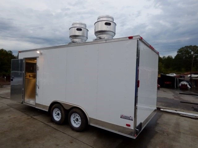 8.5' x 18' White Catering Event Concession Food Trailer With Appliances 13 8.5' x 18' White Catering Event Concession Food Trailer With Appliances - Image 13