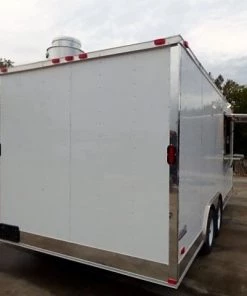 8.5' x 18' White Catering Event Concession Food Trailer With Appliances 40 8.5' x 18' White Catering Event Concession Food Trailer With Appliances -Cheap Concession Trailers Shop p1180460 1