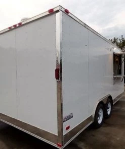 8.5' x 18' White Catering Event Concession Food Trailer With Appliances 46 8.5' x 18' White Catering Event Concession Food Trailer With Appliances -Cheap Concession Trailers Shop p1180461 1