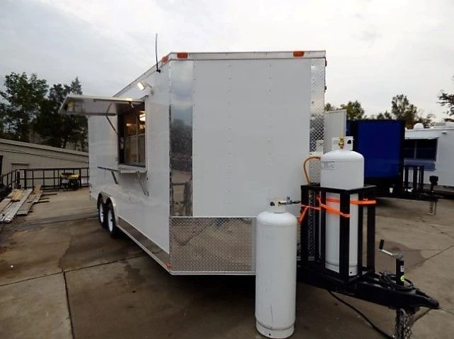 8.5' x 18' White Catering Event Concession Food Trailer With Appliances 21 8.5' x 18' White Catering Event Concession Food Trailer With Appliances - Image 21