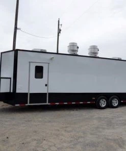 8.5' x 28' White Catering Event Trailer Concession Food Trailer -Cheap Concession Trailers Shop p1190132