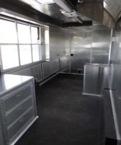 8.5' x 28' White Catering Event Trailer Concession Food Trailer -Cheap Concession Trailers Shop p1190154