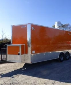 8.5' x 20' Orange Custom Event Catering Concession Food Trailer -Cheap Concession Trailers Shop p1190183 1