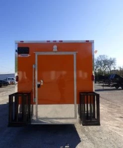 8.5' x 20' Orange Custom Event Catering Concession Food Trailer -Cheap Concession Trailers Shop p1190188 1