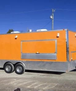 8.5' x 20' Orange Custom Event Catering Concession Food Trailer -Cheap Concession Trailers Shop p1190191 1