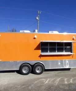 8.5' x 20' Orange Custom Event Catering Concession Food Trailer -Cheap Concession Trailers Shop p1190192 1