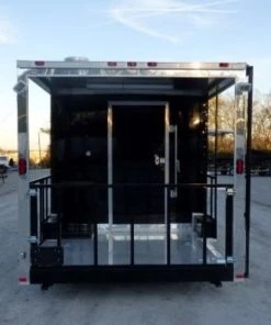8.5' x 18' Concession Trailer Black Catering Event -Cheap Concession Trailers Shop p1190237