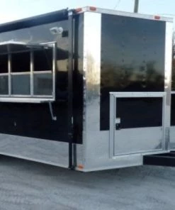 8.5' x 18' Concession Trailer Black Catering Event -Cheap Concession Trailers Shop p1190240