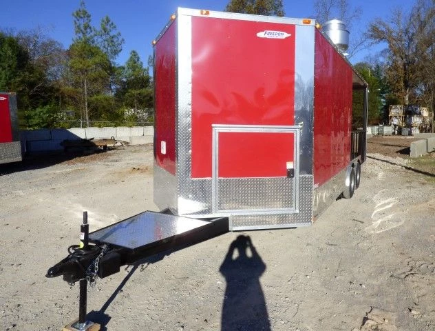 8.5' X 20' Red BBQ Event Catering Concession Food Trailer 28 8.5' X 20' Red BBQ Event Catering Concession Food Trailer - Image 28