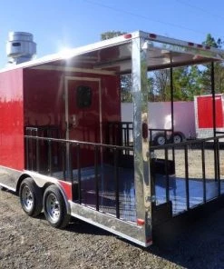 8.5' X 20' Red BBQ Event Catering Concession Food Trailer 36 8.5' X 20' Red BBQ Event Catering Concession Food Trailer -Cheap Concession Trailers Shop p1190270