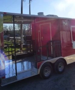 8.5' X 20' Red BBQ Event Catering Concession Food Trailer 45 8.5' X 20' Red BBQ Event Catering Concession Food Trailer -Cheap Concession Trailers Shop p1190273