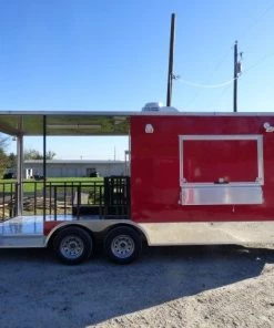 8.5' X 20' Red BBQ Event Catering Concession Food Trailer 33 8.5' X 20' Red BBQ Event Catering Concession Food Trailer -Cheap Concession Trailers Shop p1190276