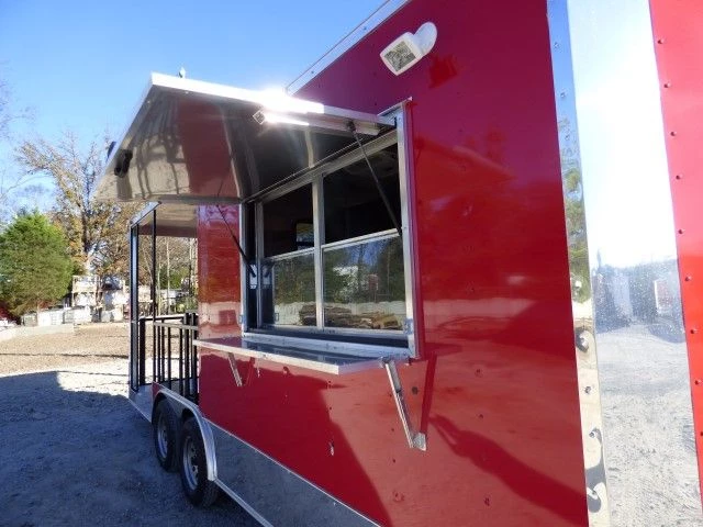 8.5' X 20' Red BBQ Event Catering Concession Food Trailer 27 8.5' X 20' Red BBQ Event Catering Concession Food Trailer - Image 27