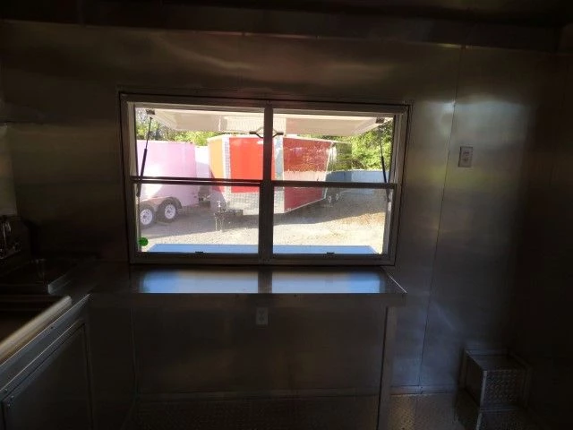 8.5' X 20' Red BBQ Event Catering Concession Food Trailer 7 8.5' X 20' Red BBQ Event Catering Concession Food Trailer - Image 7