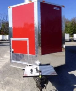 8.5' x 28' Concession Food Trailer Red Catering Event -Cheap Concession Trailers Shop p1190382