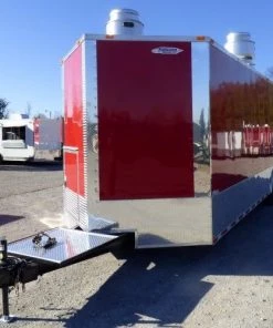 8.5' x 28' Concession Food Trailer Red Catering Event -Cheap Concession Trailers Shop p1190383