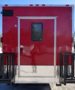 8.5' x 28' Concession Food Trailer Red Catering Event -Cheap Concession Trailers Shop p1190387