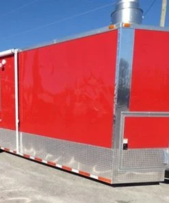 8.5' x 28' Concession Food Trailer Red Catering Event -Cheap Concession Trailers Shop p1190390