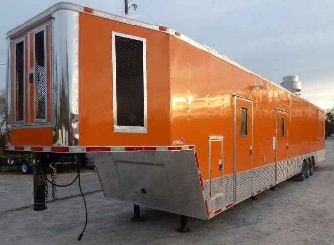 8.5' x 48' Orange Concession Food Catering Event Trailer 42 8.5' x 48' Orange Concession Food Catering Event Trailer - Image 42