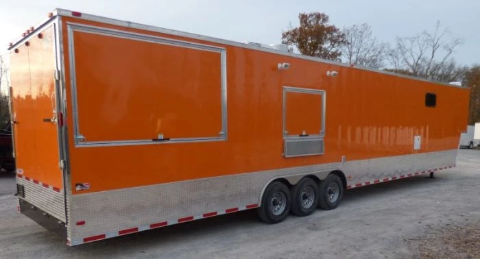 8.5' x 48' Orange Concession Food Catering Event Trailer 24 8.5' x 48' Orange Concession Food Catering Event Trailer - Image 24
