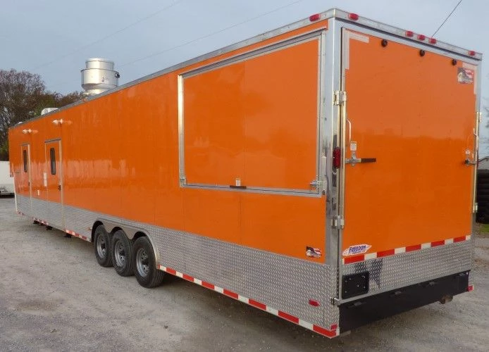 8.5' x 48' Orange Concession Food Catering Event Trailer 12 8.5' x 48' Orange Concession Food Catering Event Trailer - Image 12