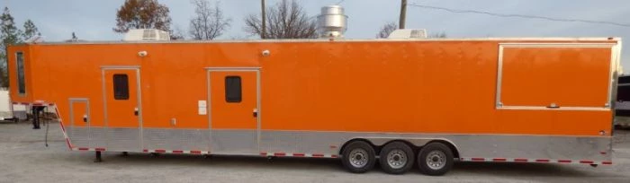 8.5' x 48' Orange Concession Food Catering Event Trailer 35 8.5' x 48' Orange Concession Food Catering Event Trailer - Image 35