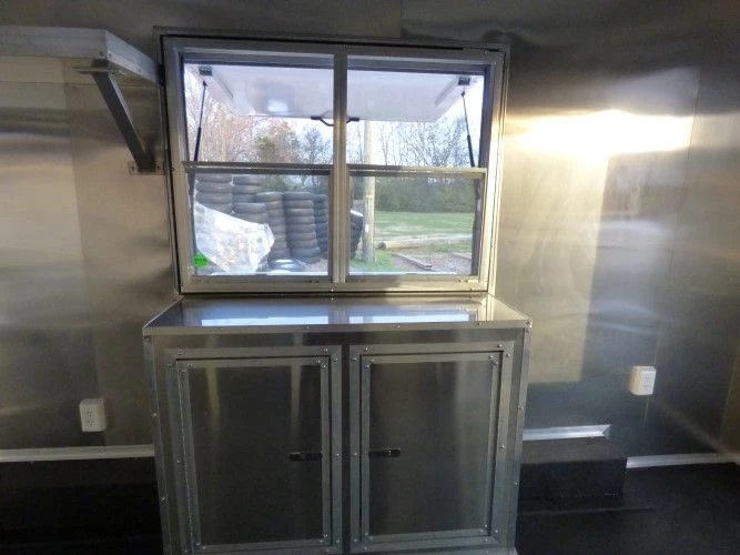 8.5' x 48' Orange Concession Food Catering Event Trailer 36 8.5' x 48' Orange Concession Food Catering Event Trailer - Image 36