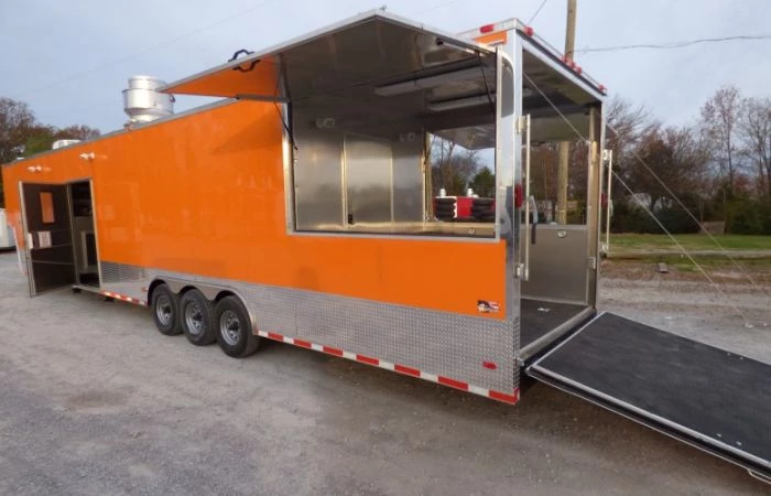 8.5' x 48' Orange Concession Food Catering Event Trailer 52 8.5' x 48' Orange Concession Food Catering Event Trailer - Image 52
