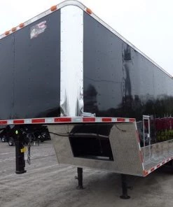 Concession Trailer 8.5' x 30 Black Gooseneck Event Trailer -Cheap Concession Trailers Shop p1190787