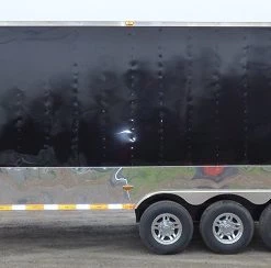 Concession Trailer 8.5' x 30 Black Gooseneck Event Trailer -Cheap Concession Trailers Shop p1190788