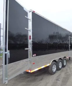 Concession Trailer 8.5' x 30 Black Gooseneck Event Trailer -Cheap Concession Trailers Shop p1190791