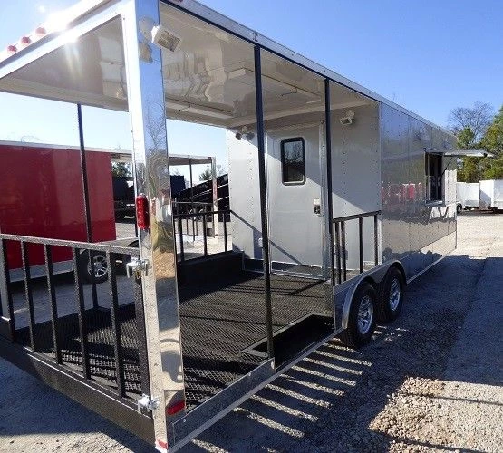 8.5' x 24' Concession Food Trailer Silver Frost BBQ Event Catering 23 8.5' x 24' Concession Food Trailer Silver Frost BBQ Event Catering - Image 23
