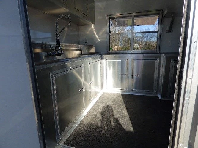 8.5' x 24' Concession Food Trailer Silver Frost BBQ Event Catering 6 8.5' x 24' Concession Food Trailer Silver Frost BBQ Event Catering - Image 6