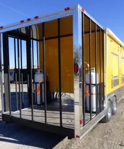 8.5' x 22' Yellow Concession Food Trailer With Appliances -Cheap Concession Trailers Shop p1200158 1