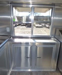 8.5' x 22' Yellow Concession Food Trailer With Appliances -Cheap Concession Trailers Shop p1200174 1