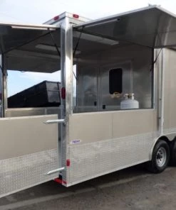 8.5' x 26' Concession Food Trailer Arizona Beige with Appliances -Cheap Concession Trailers Shop p1200342 1