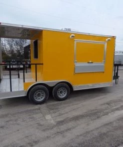 8.5' x 16' Concession Food Trailer Yellow Event Catering 39 8.5' x 16' Concession Food Trailer Yellow Event Catering -Cheap Concession Trailers Shop p1200510