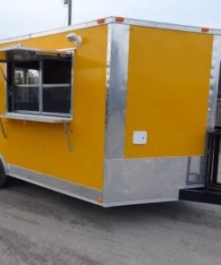 8.5' x 16' Concession Food Trailer Yellow Event Catering 41 8.5' x 16' Concession Food Trailer Yellow Event Catering -Cheap Concession Trailers Shop p1200511