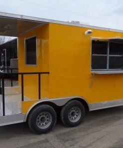 8.5' x 16' Concession Food Trailer Yellow Event Catering 44 8.5' x 16' Concession Food Trailer Yellow Event Catering -Cheap Concession Trailers Shop p1200513