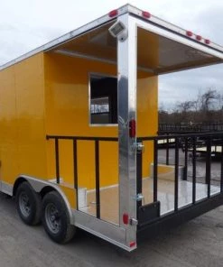 8.5' x 16' Concession Food Trailer Yellow Event Catering 26 8.5' x 16' Concession Food Trailer Yellow Event Catering -Cheap Concession Trailers Shop p1200515