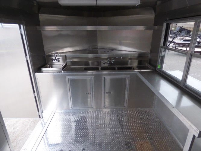 8.5' x 16' Concession Food Trailer Yellow Event Catering 20 8.5' x 16' Concession Food Trailer Yellow Event Catering - Image 20