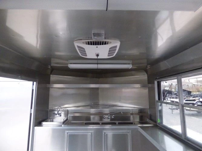 8.5' x 16' Concession Food Trailer Yellow Event Catering 15 8.5' x 16' Concession Food Trailer Yellow Event Catering - Image 15