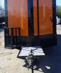 8.5' x 26' Concession Food Trailer Orange Event Catering -Cheap Concession Trailers Shop p1200795