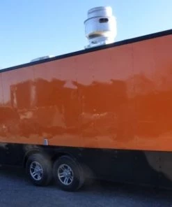 8.5' x 26' Concession Food Trailer Orange Event Catering -Cheap Concession Trailers Shop p1200799