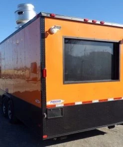 8.5' x 26' Concession Food Trailer Orange Event Catering -Cheap Concession Trailers Shop p1200800