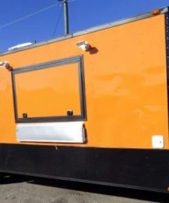 8.5' x 26' Concession Food Trailer Orange Event Catering -Cheap Concession Trailers Shop p1200805