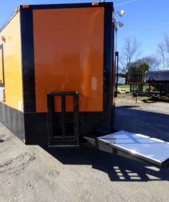 8.5' x 26' Concession Food Trailer Orange Event Catering -Cheap Concession Trailers Shop p1200806