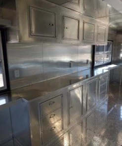 8.5' x 26' Concession Food Trailer Orange Event Catering -Cheap Concession Trailers Shop p1200814