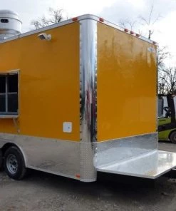 8.5' x 14' Concession Food Trailer Yellow Event Catering -Cheap Concession Trailers Shop p1230160