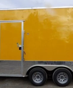 8.5' x 14' Concession Food Trailer Yellow Event Catering -Cheap Concession Trailers Shop p1230167